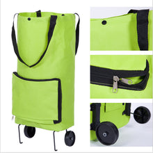 Load image into Gallery viewer, Portable Shopping Trolley Bag With Wheels!