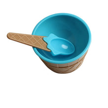 Load image into Gallery viewer, Kids Ice Cream Bowl &amp; Spoon Set!