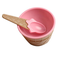 Load image into Gallery viewer, Kids Ice Cream Bowl &amp; Spoon Set!