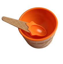 Load image into Gallery viewer, Kids Ice Cream Bowl &amp; Spoon Set!