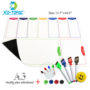 Whiteboard Weekly Planner - A Must Have For Your Fridge!