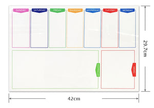 Whiteboard Weekly Planner - A Must Have For Your Fridge!