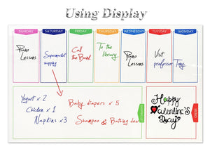 Whiteboard Weekly Planner - A Must Have For Your Fridge!